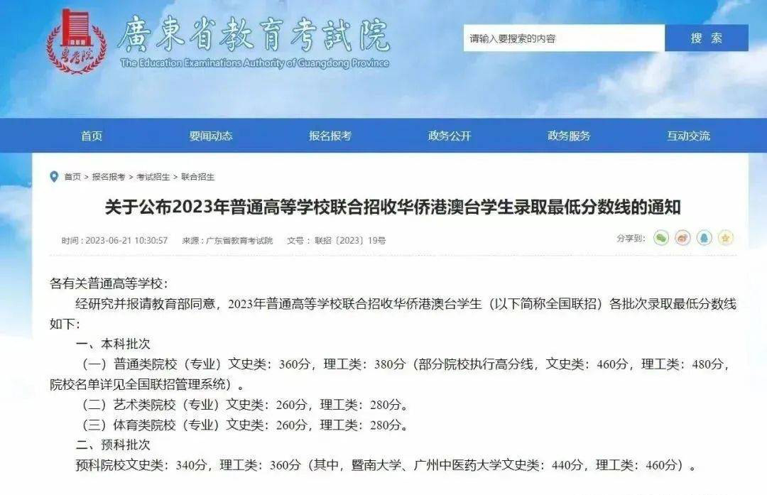 2023华侨生联考分数线公布！港宝升学捷径优势不再？ 
