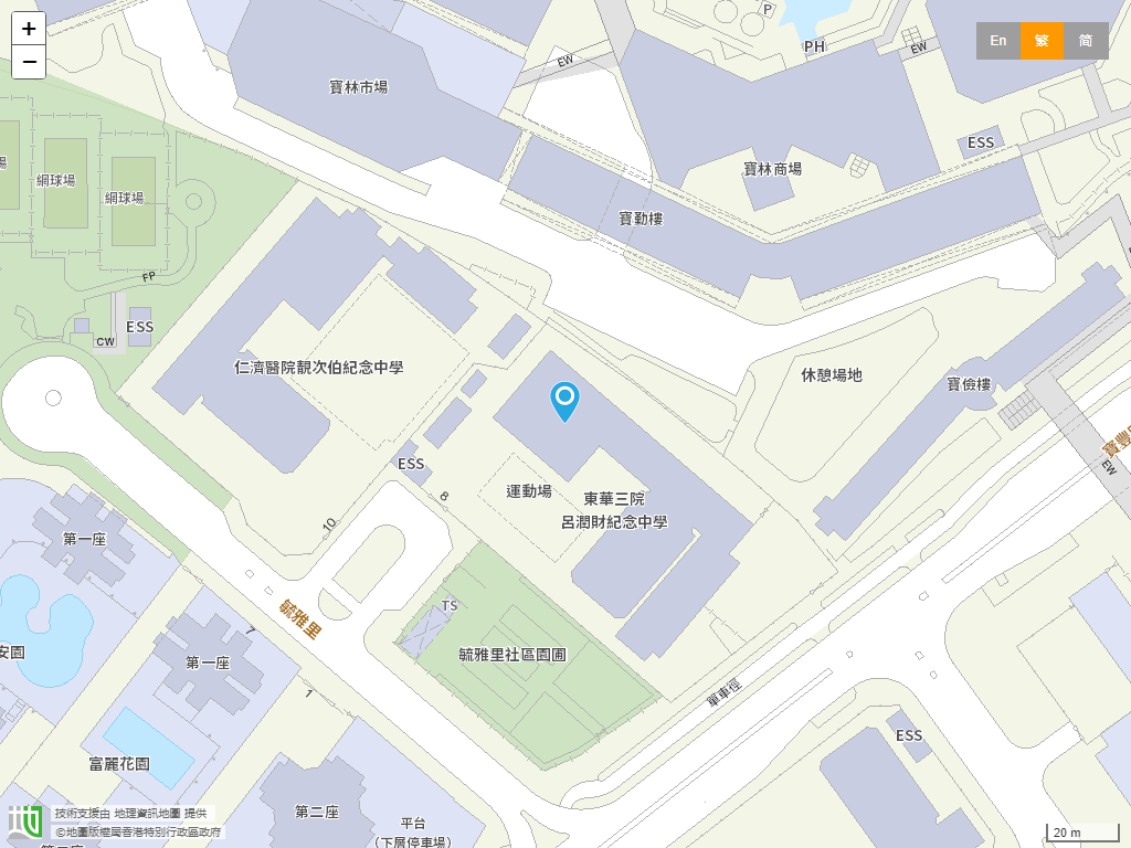 东华三院吕润财纪念中学位置