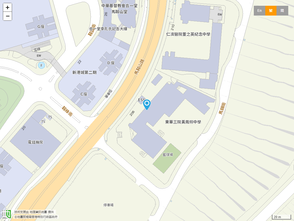 东华三院黄凤翎中学位置