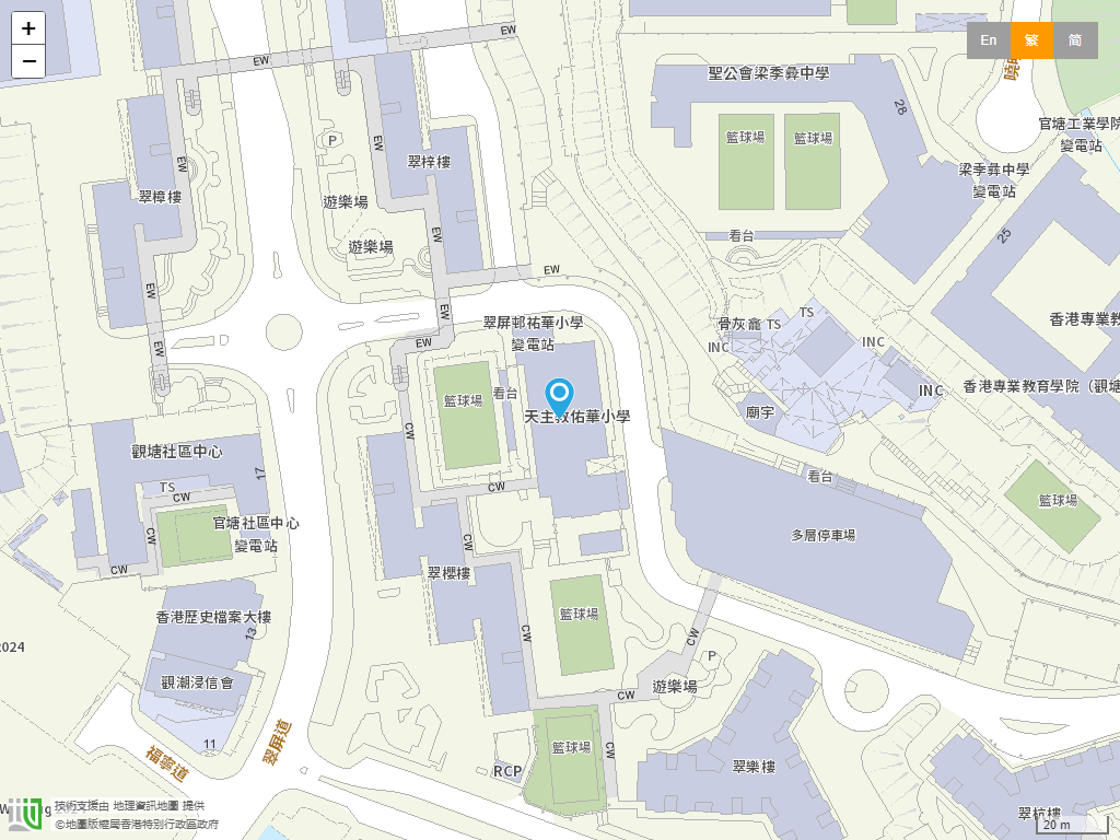 天主教佑华小学位置