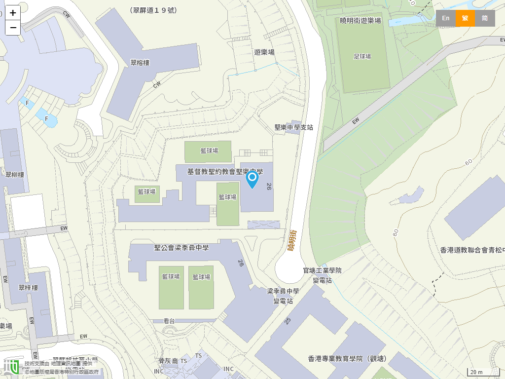 基督教圣约教会坚乐中学位置