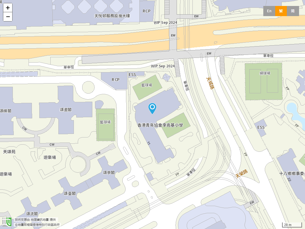 香港青年协会李兆基小学位置