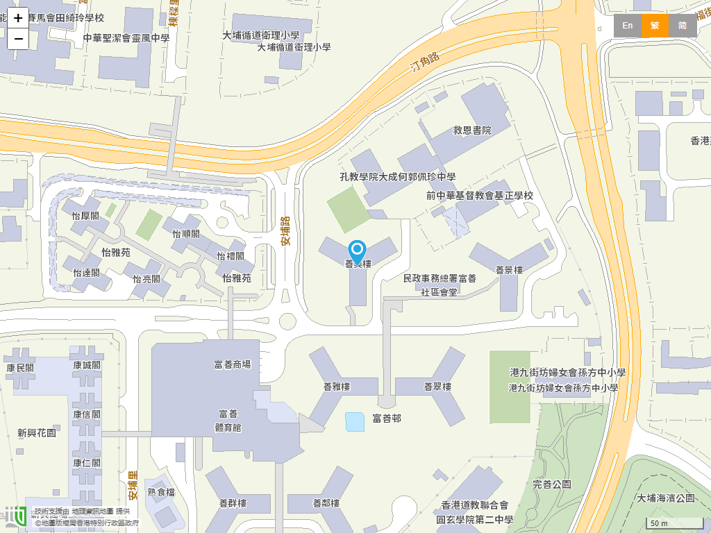香港道教联合会圆玄幼稚园(富善邨)位置