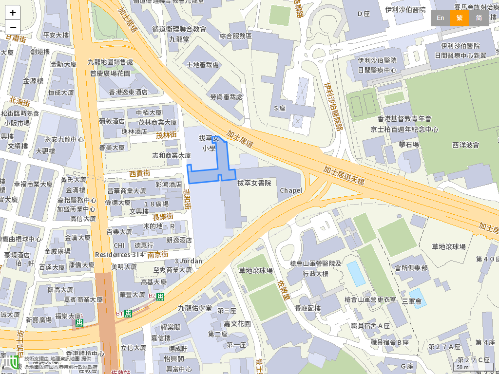 拔萃女小学位置