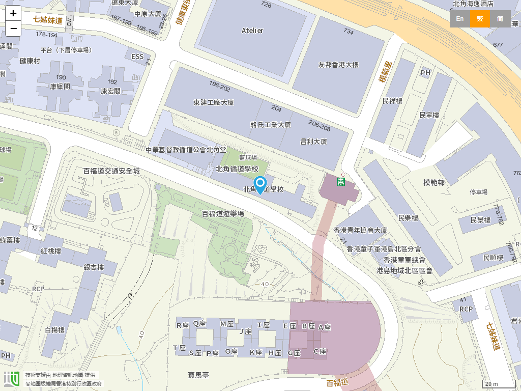 北角循道学校位置