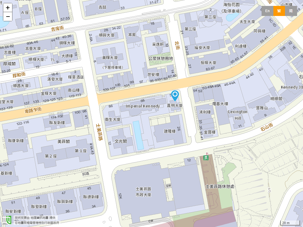 太阳岛英文幼稚园(卑路乍街分校)位置