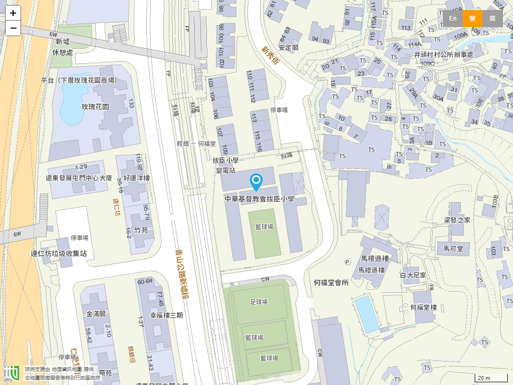 中华基督教会拔臣小学位置