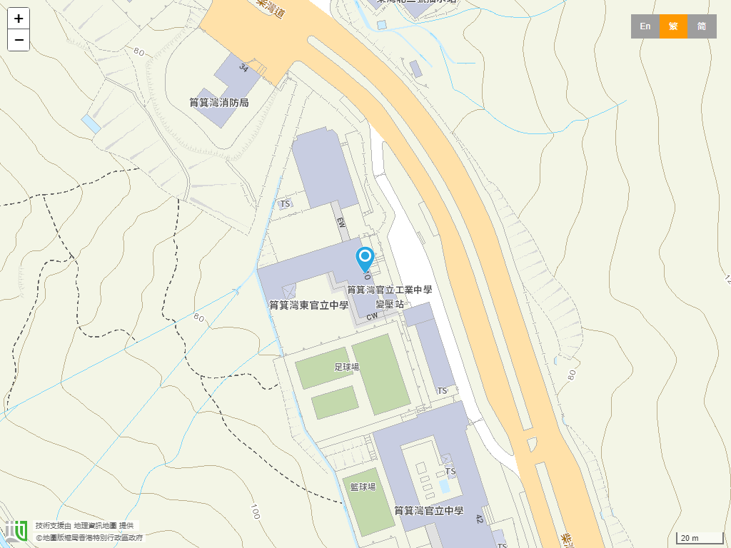 筲箕湾东官立中学位置