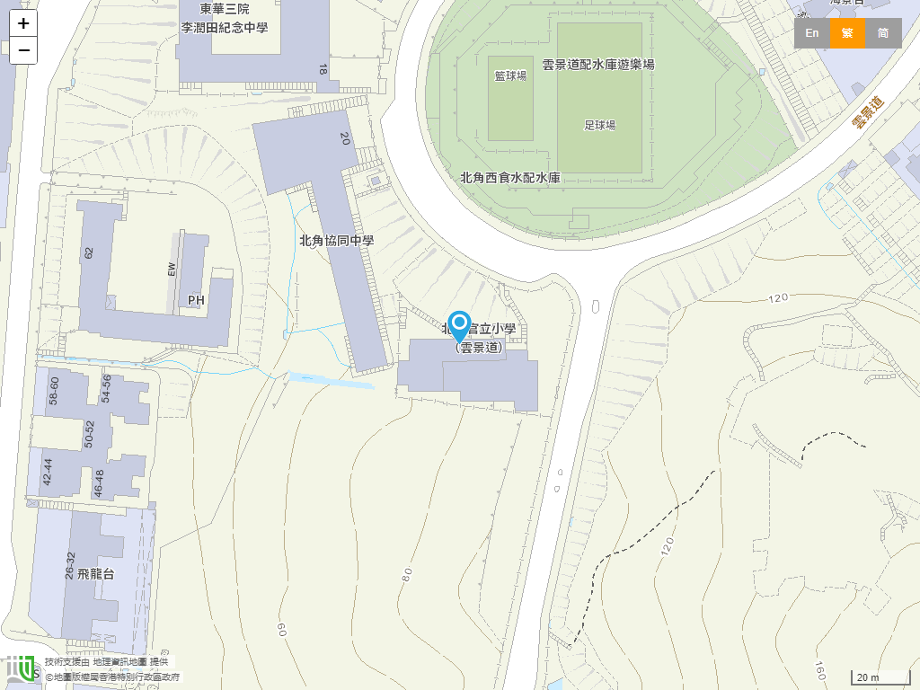 北角官立小学(云景道)位置
