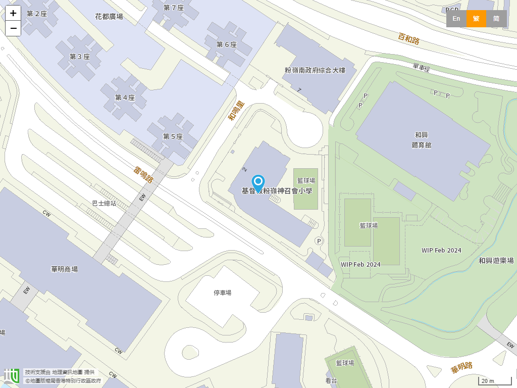 基督教粉岭神召会小学位置
