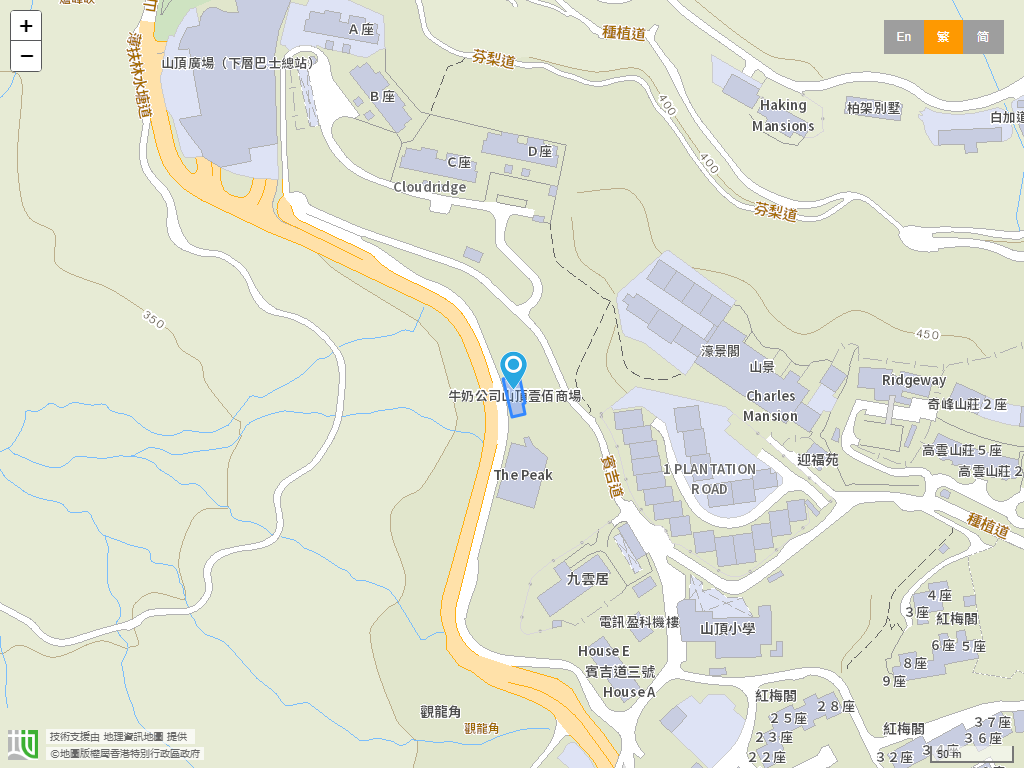 Highgate House School - The Peak位置