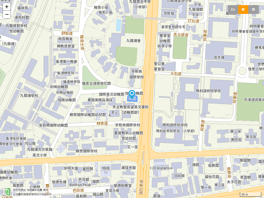 迦南幼稚园(窝打老道)位置