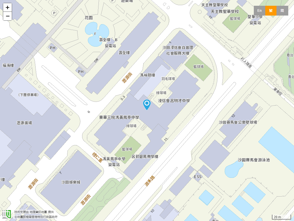 东华三院冯黄凤亭中学位置