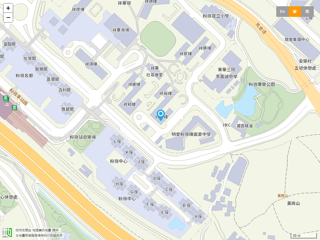 基督教香港信义会祥华幼稚园(祥丰楼)位置