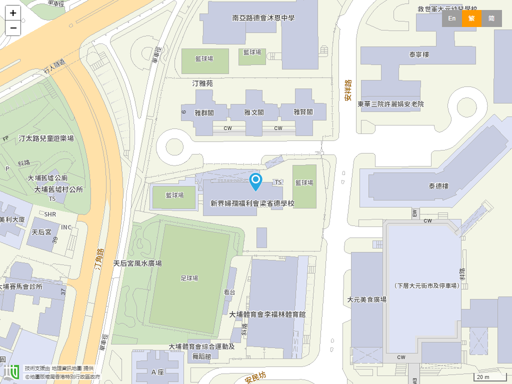 新界妇孺福利会梁省德学校位置