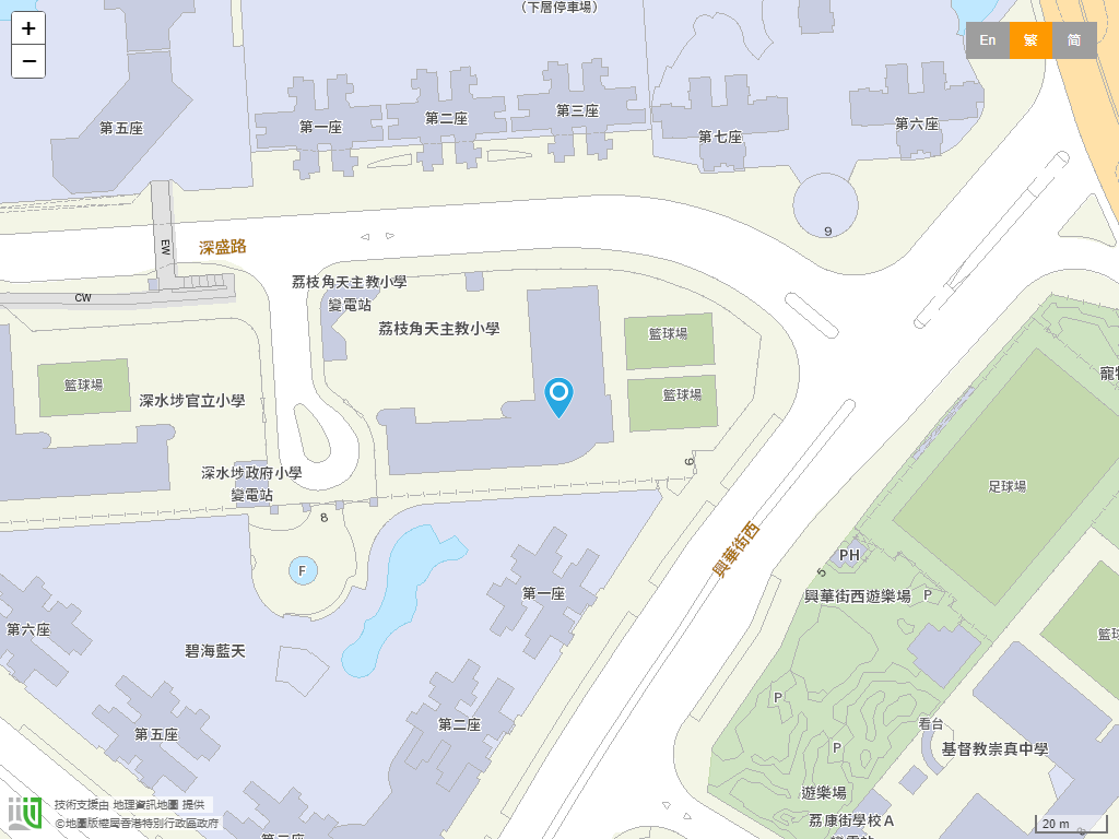 荔枝角天主教小学位置
