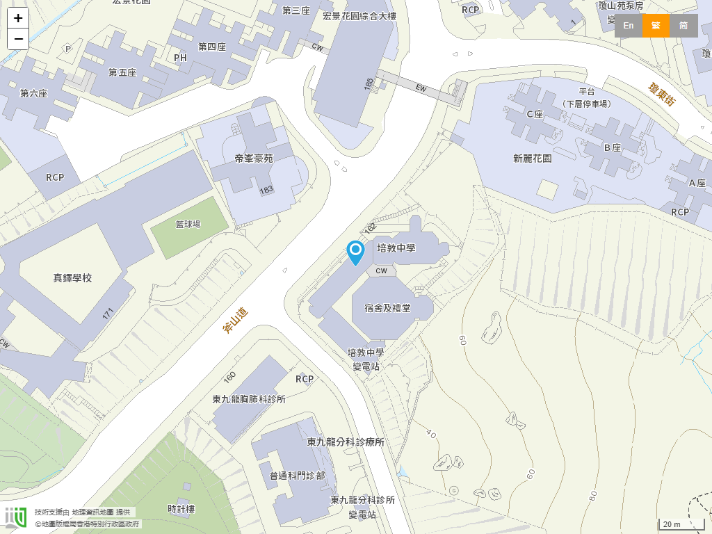 香港神託会培敦中学位置