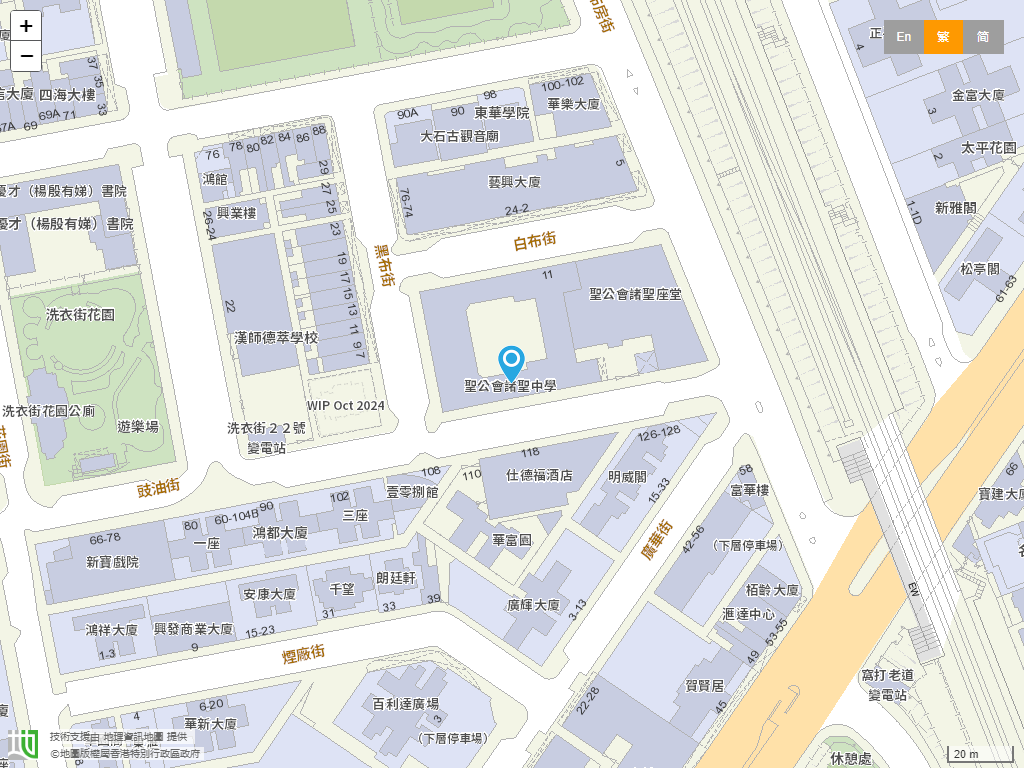 圣公会诸圣中学位置