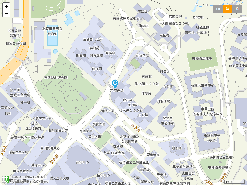 香港圣公会麦理浩夫人中心(石荫)幼稚园位置