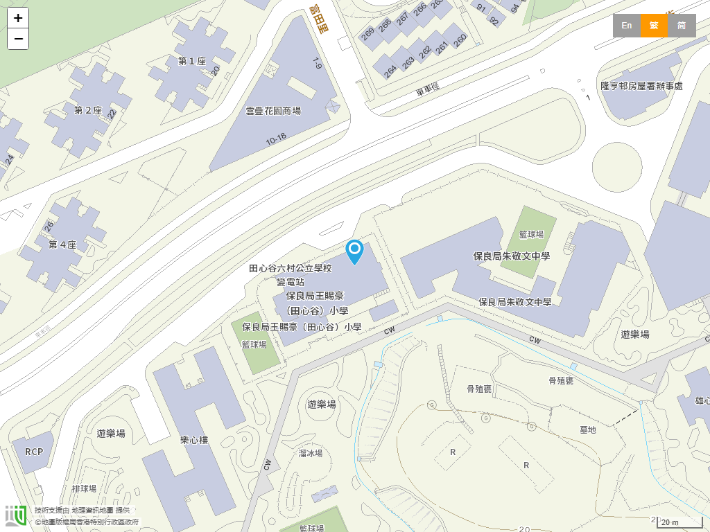保良局王赐豪(田心谷)小学位置