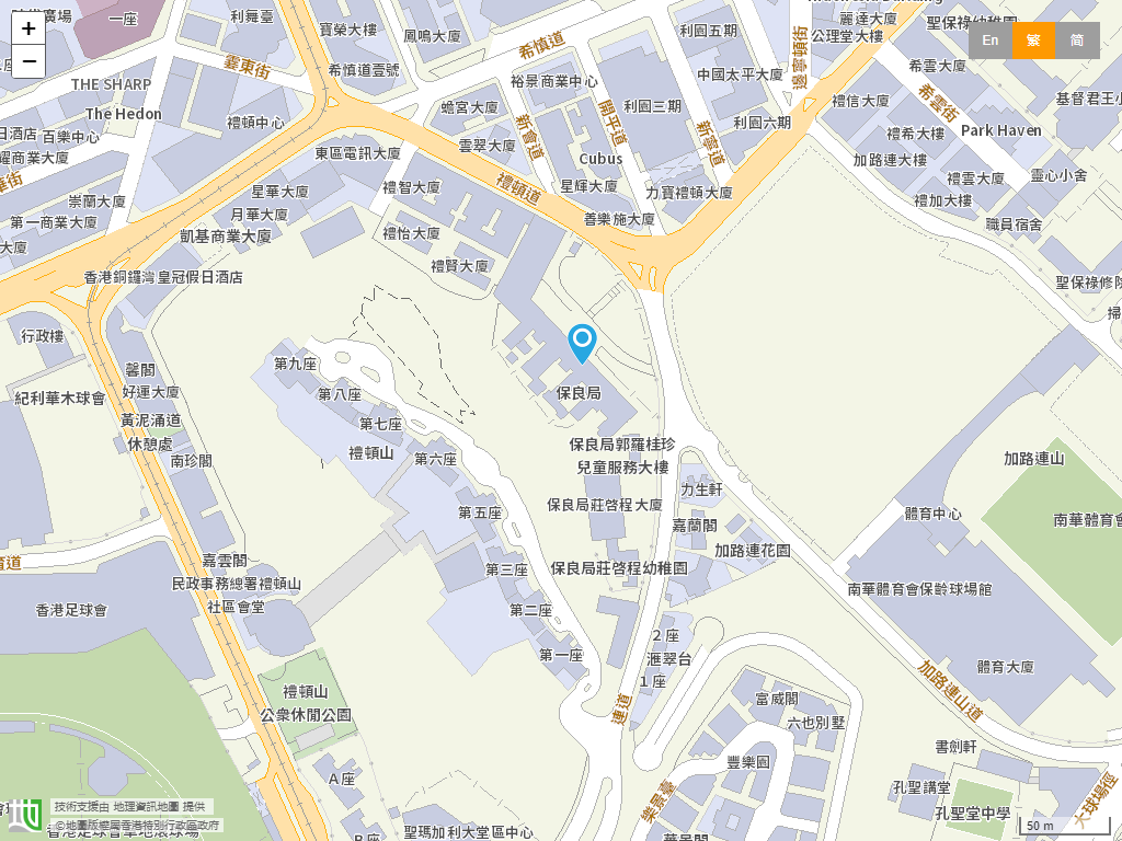 保良局朱李月华幼稚园位置