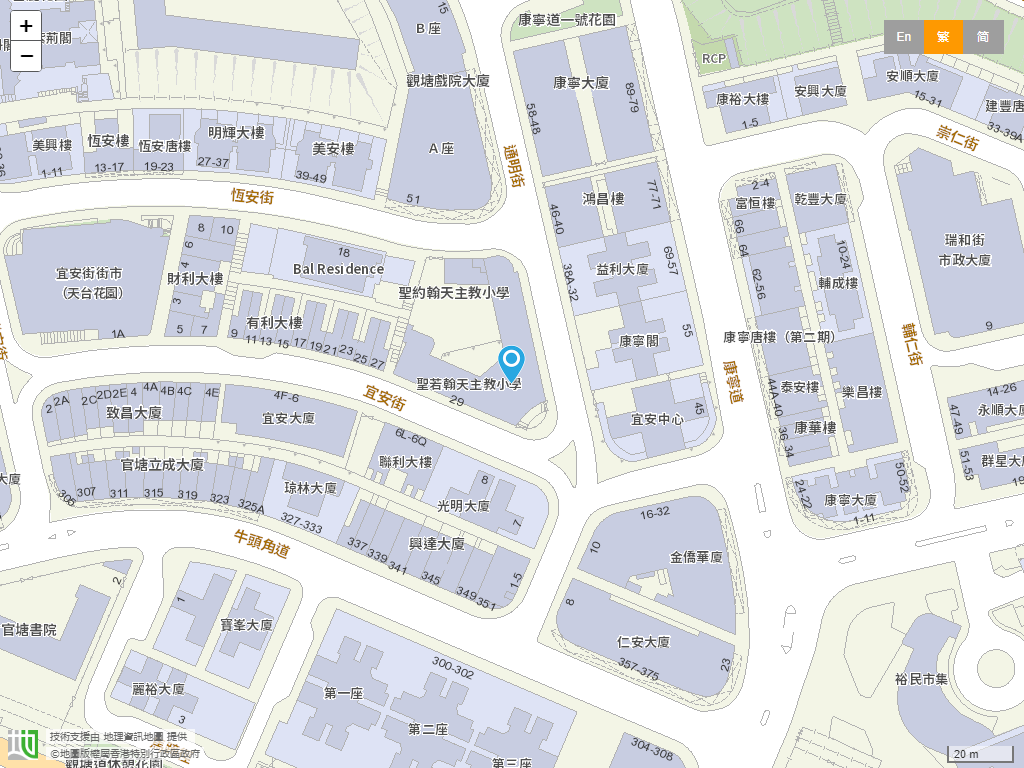 圣若翰天主教小学位置