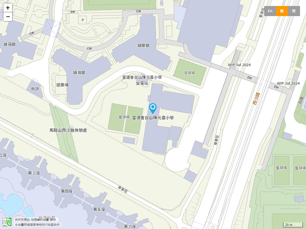 香港九龙塘基督教中华宣道会台山陈元喜小学位置