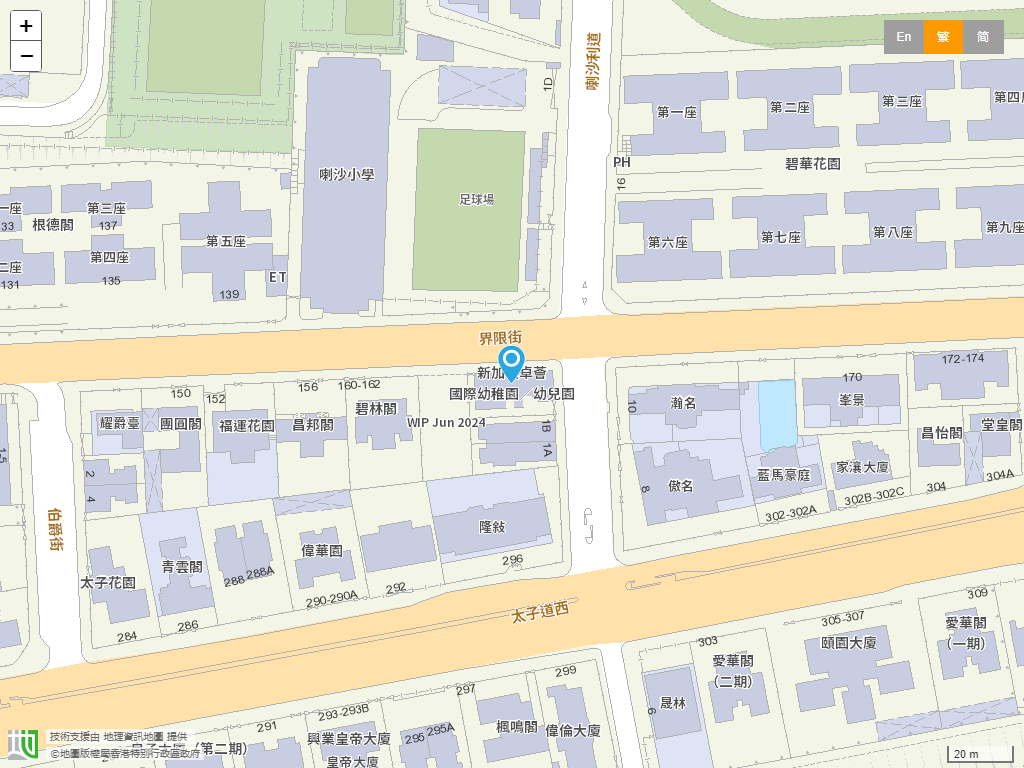 新加坡卓荟国际幼稚园(界限街)位置