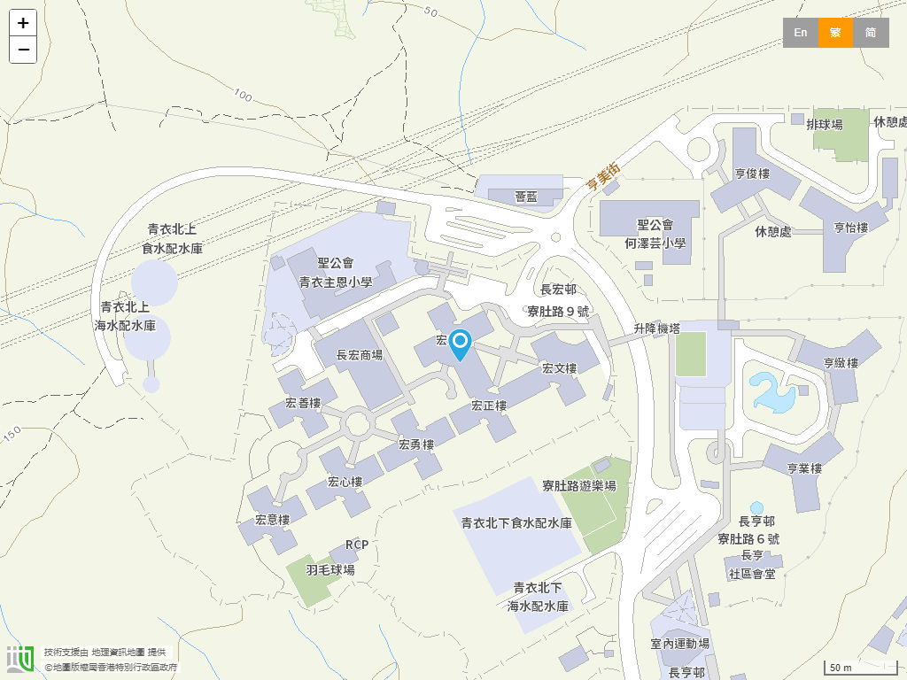 平安福音堂幼稚园(青衣)位置
