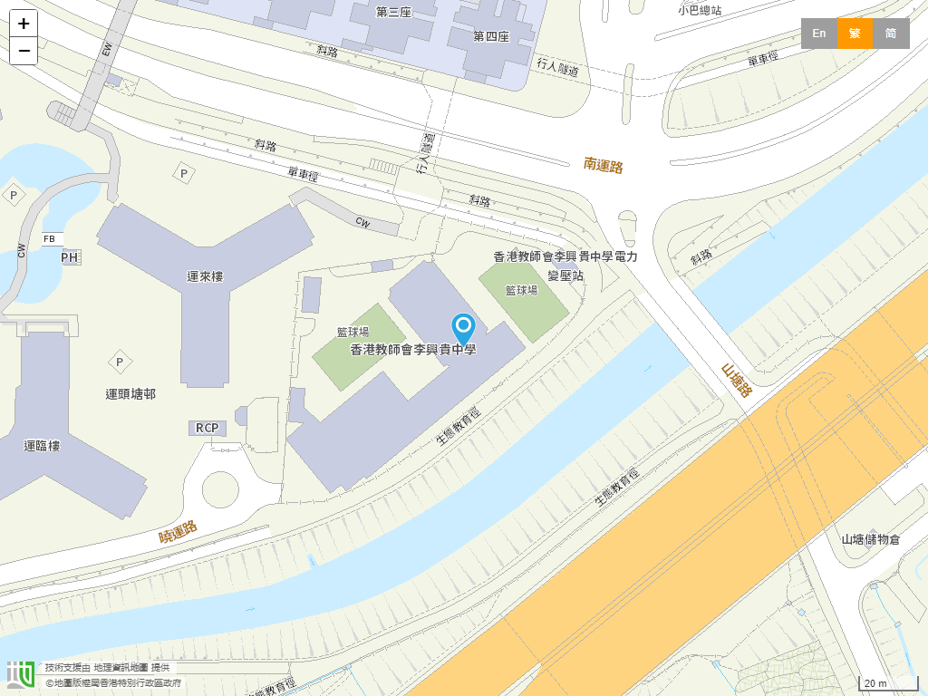 香港教师会李兴贵中学位置