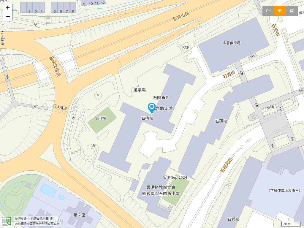 香港道教联合会圆玄幼稚园(石围角)位置