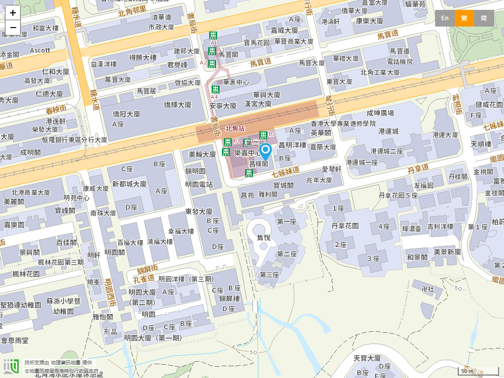 明慧国际幼稚园(北角分校)位置