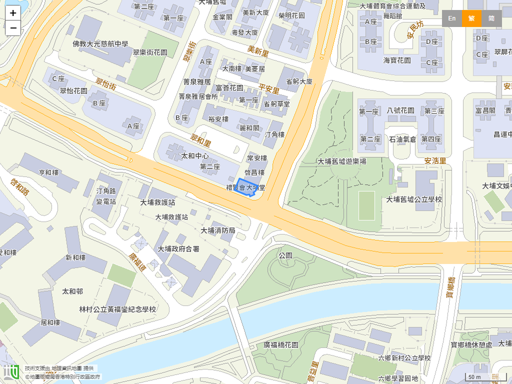 大埔礼贤会幼稚园(汀角路)位置