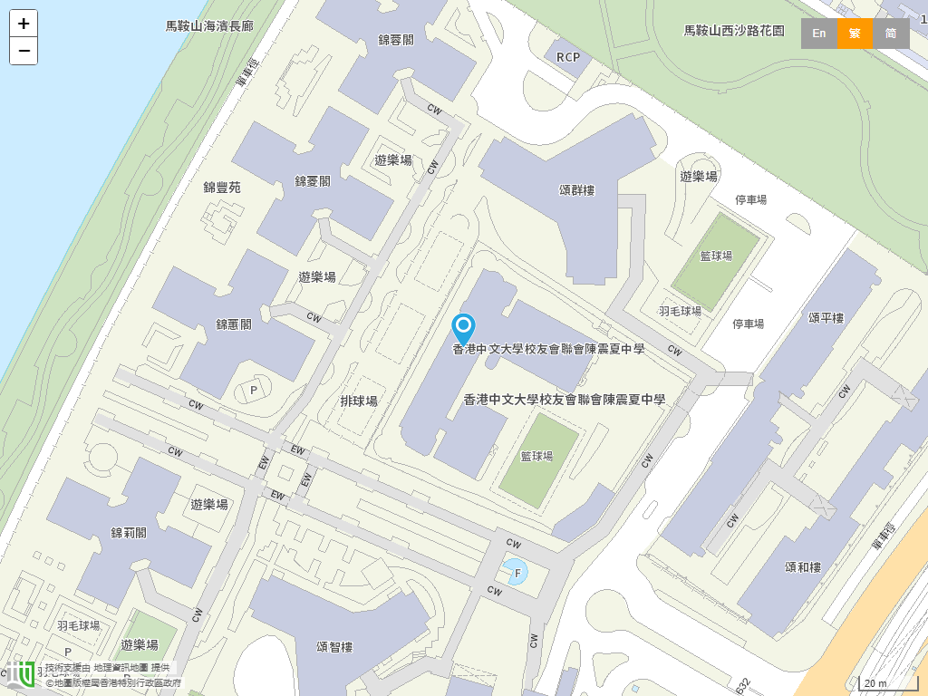 香港中文大学校友会联会陈震夏中学位置