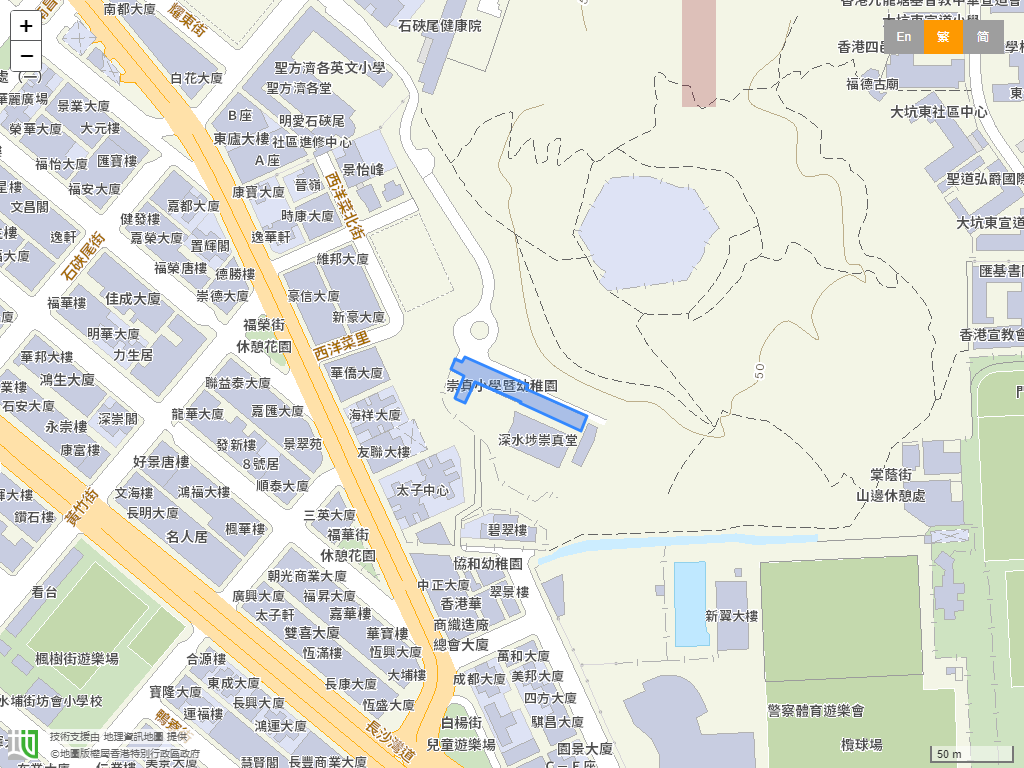 崇真小学暨幼稚园(幼稚园部)位置