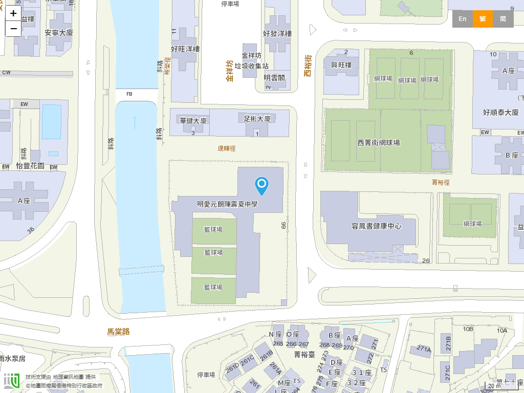 明爱元朗陈震夏中学位置