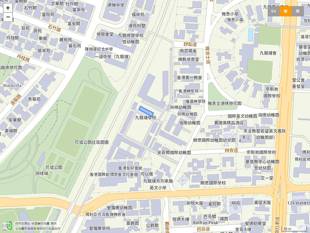 九龙塘学校(小学部)位置