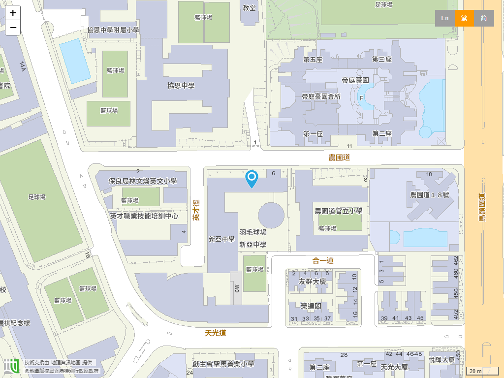 新亚中学位置