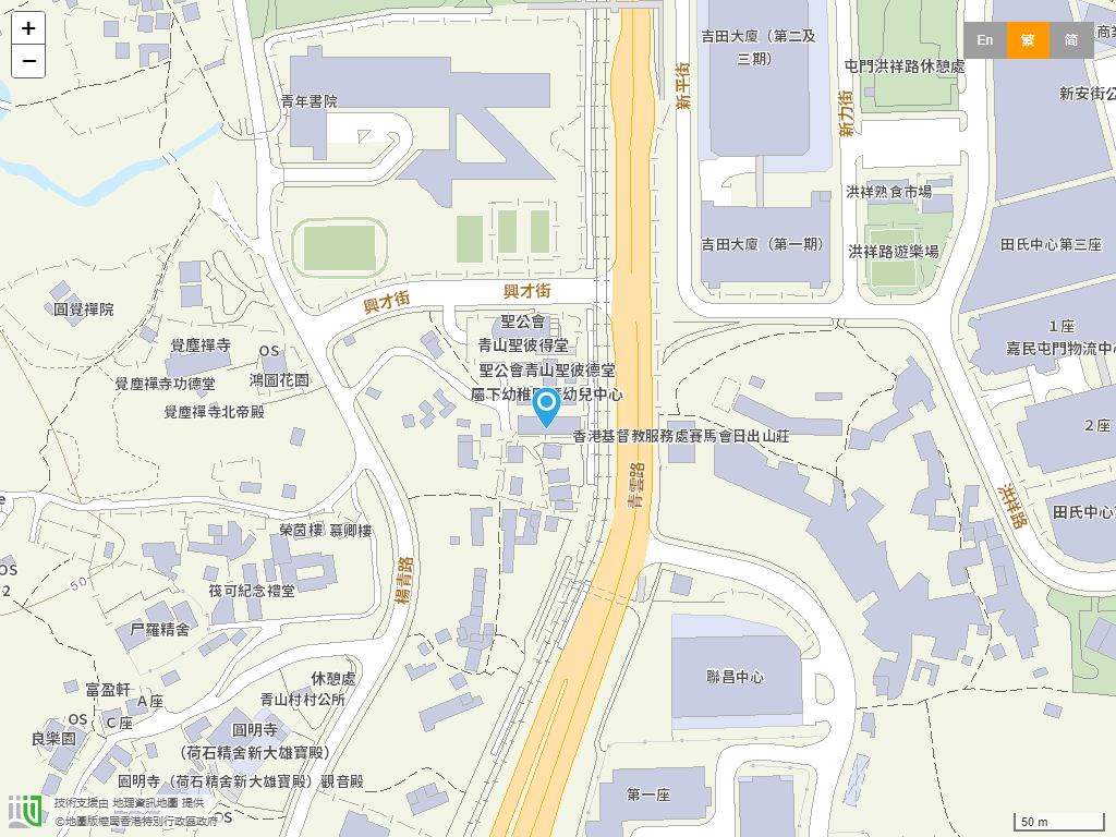 香港圣公会青山圣彼得堂青云路幼稚园位置
