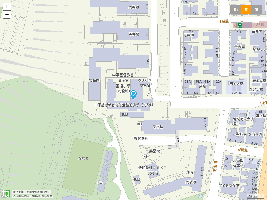 中华基督教会湾仔堂基道小学(九龙城)位置