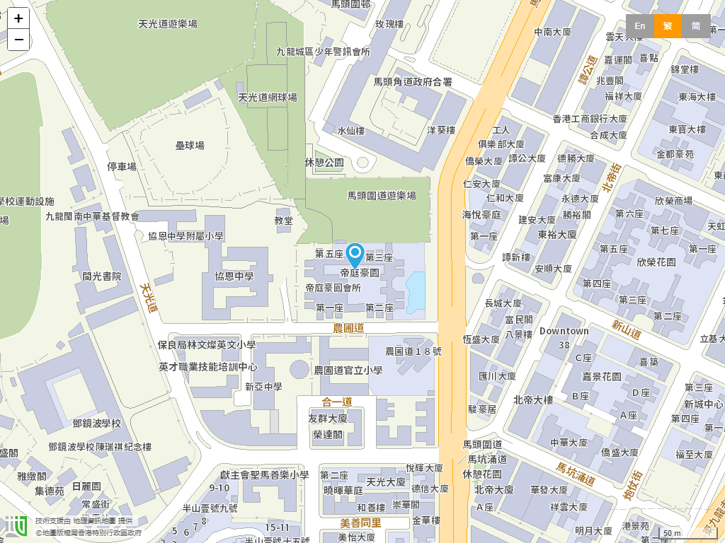 港青基信幼儿学校(农圃道)位置