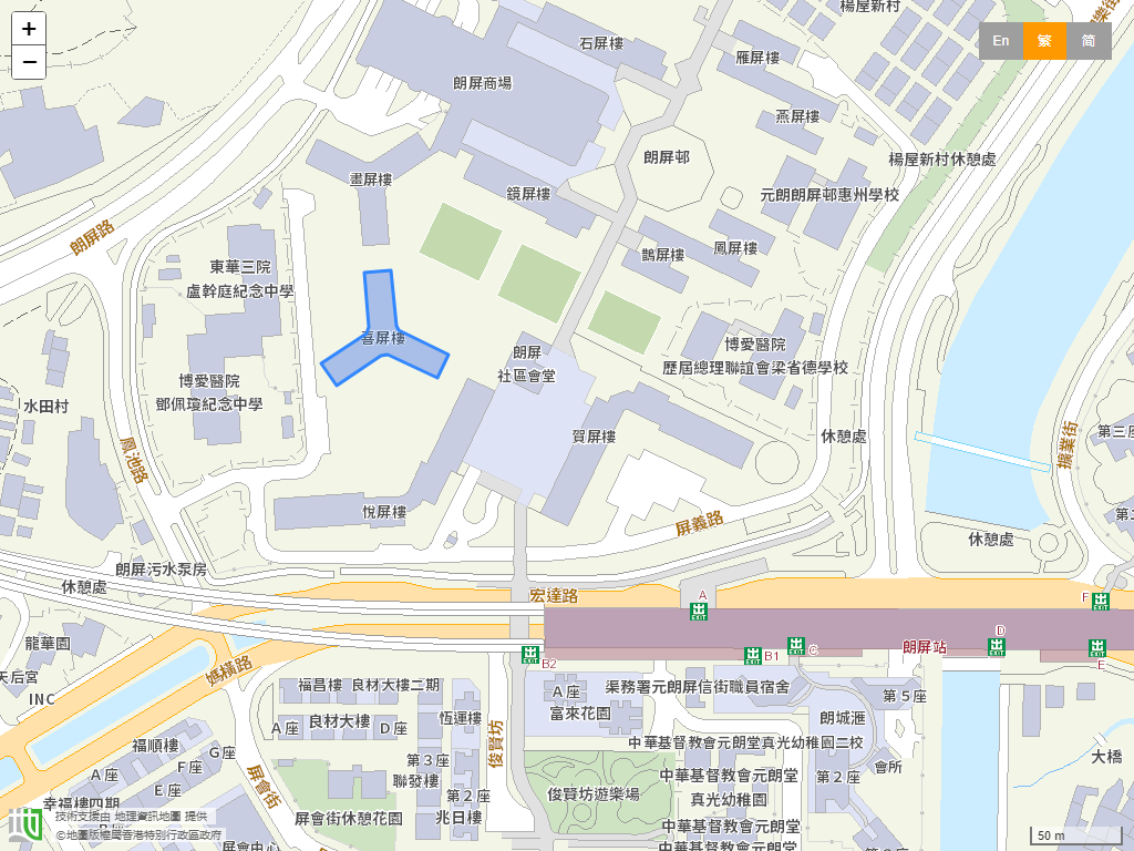 中华基督教会元朗堂朗屏邨真光幼稚园位置